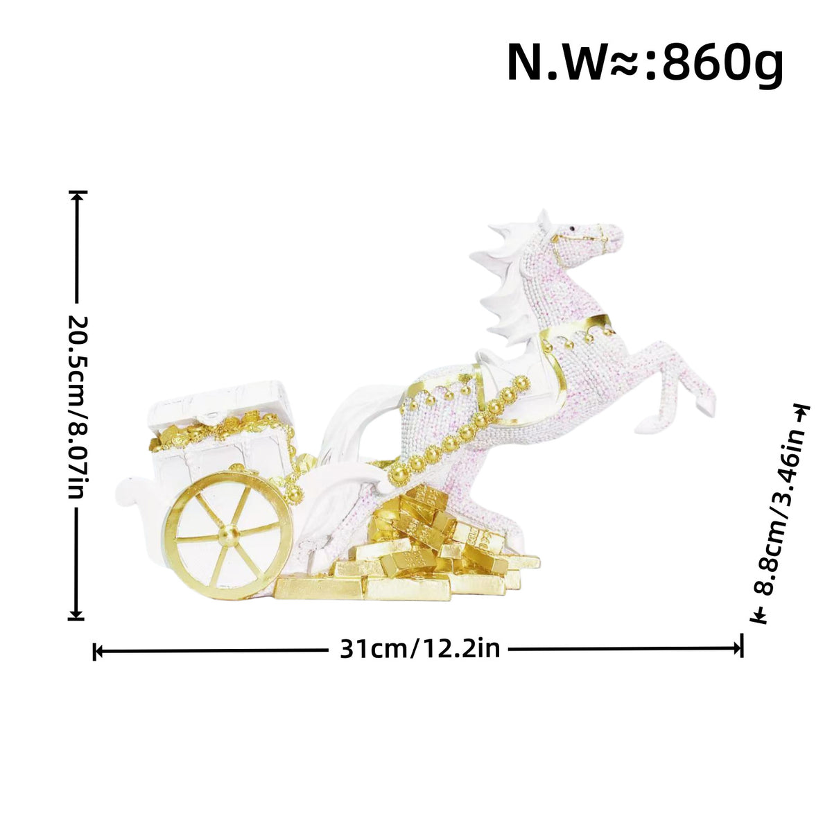 Decorative horse figurine Acalora