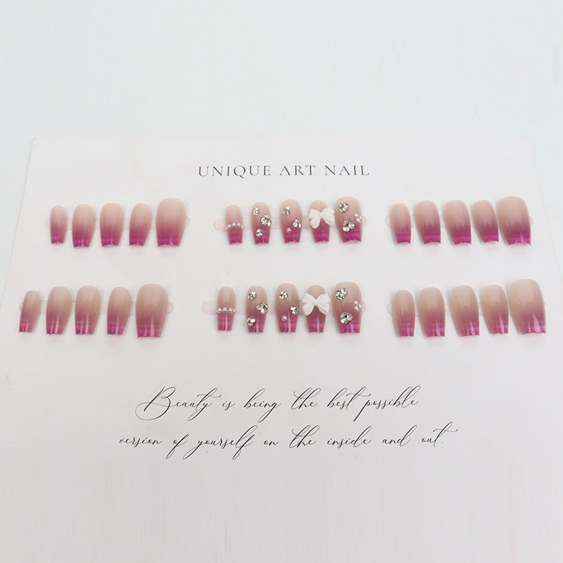 Glamorous Ombre Decorative Press-On Nail Set Acalora