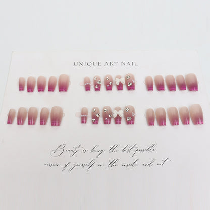 Glamorous Ombre Decorative Press-On Nail Set Acalora