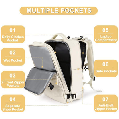 Multi-Compartment Travel Backpack Acalora