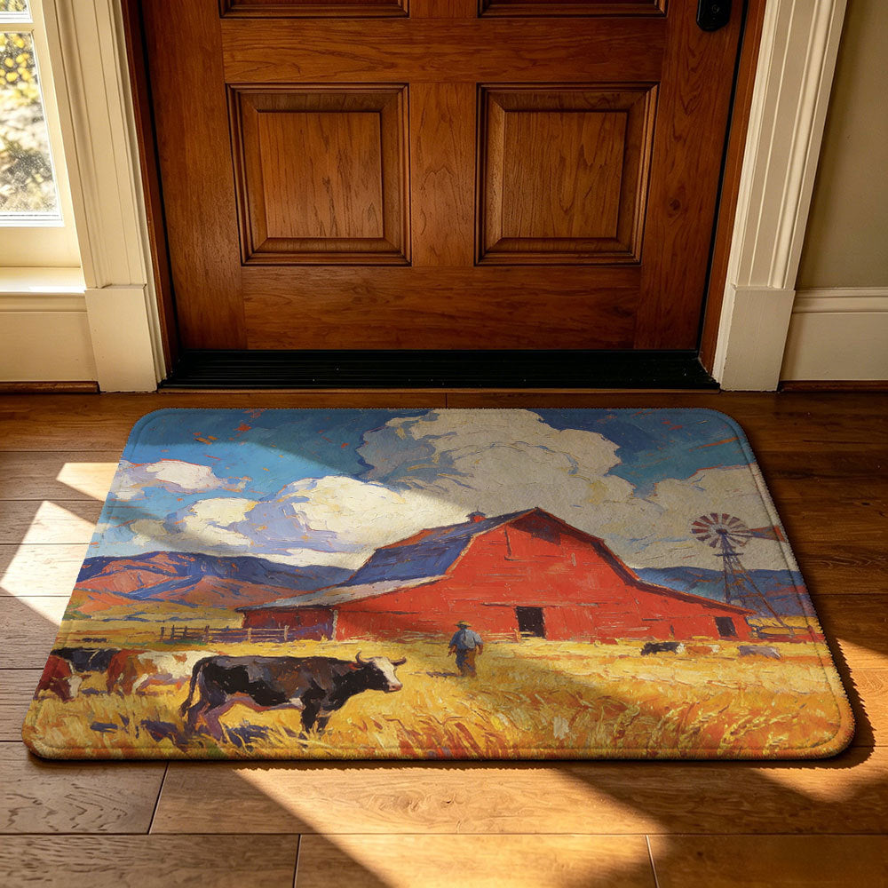 Unisex Vintage Farmhouse Welcome Mat