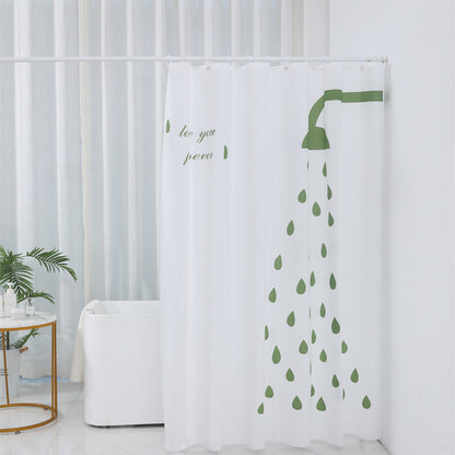 Inspirational Water Drop Shower Curtain