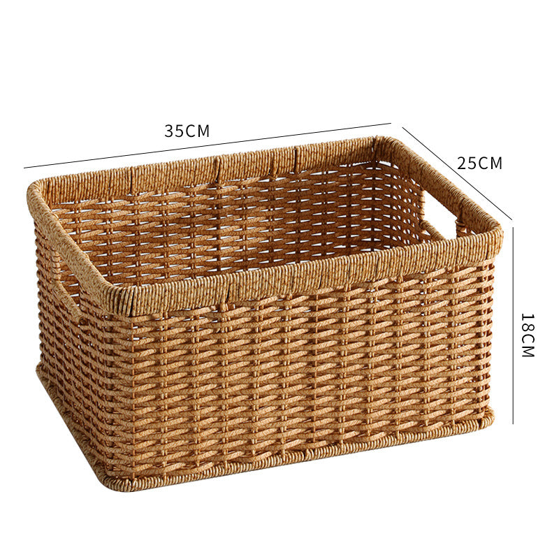 Unisex Practical Storage Basket with Open Handles Karnz