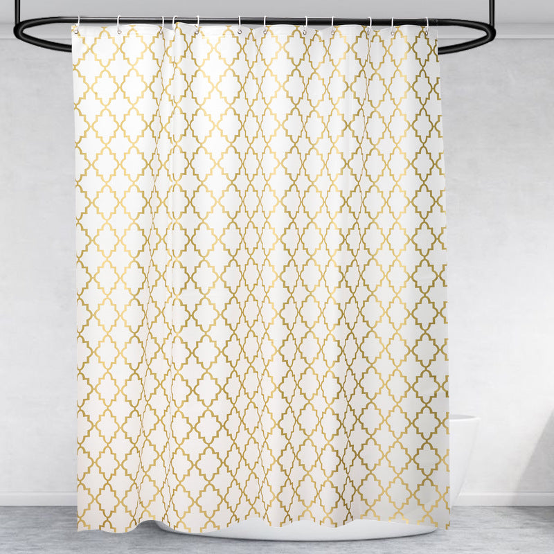 Chic Geometric Pattern Shower Curtain