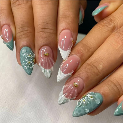 Artistic Stiletto Press-On Nails Acalora