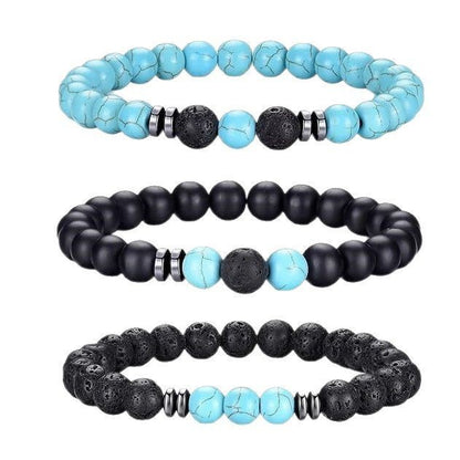 Natural Stone Beaded Bracelet Set Acalora