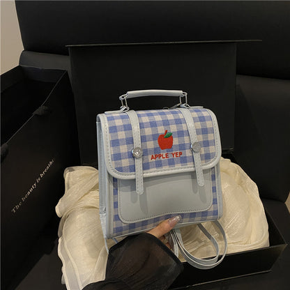 Playful Checked Mini Backpack Acalora