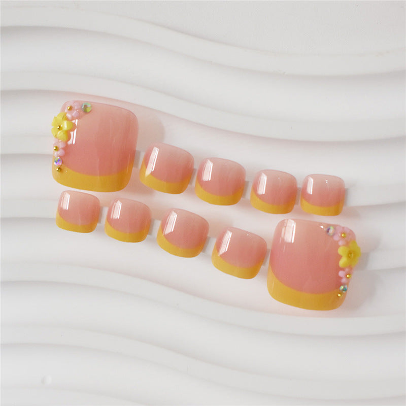 Decorative Press-On Toe Nails Acalora