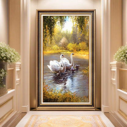 Elegant Swan Art Canvas