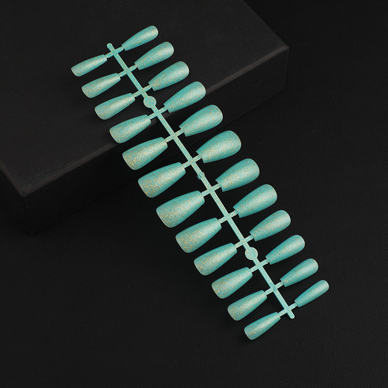 Artificial Nail Set with Elegant Glitter Effect Acalora