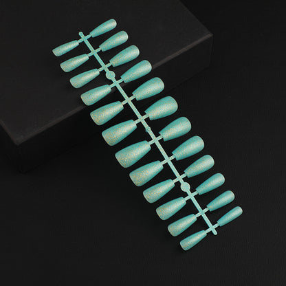 Artificial Nail Set with Elegant Glitter Effect Acalora