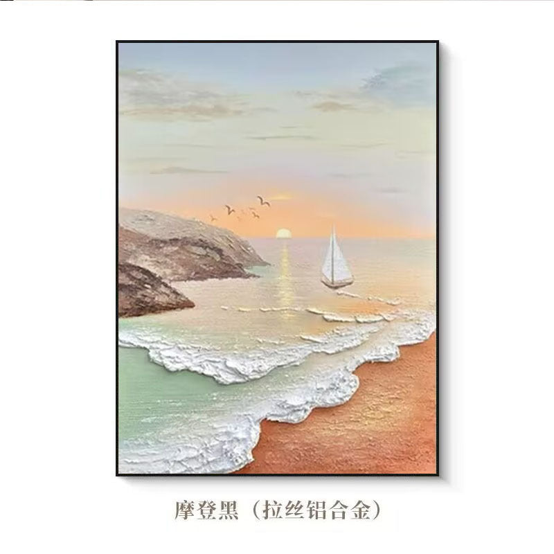 Scenic Coastal Landscape Canvas Art