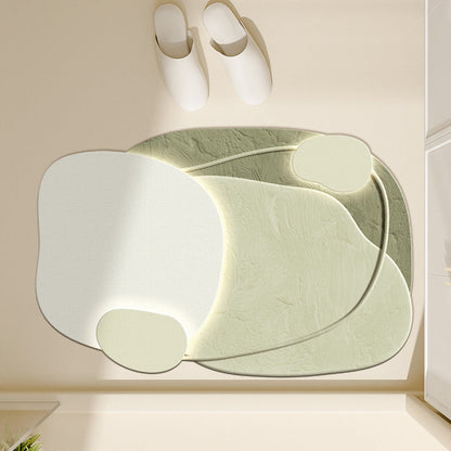Floral-Inspired Decorative Bath Mat