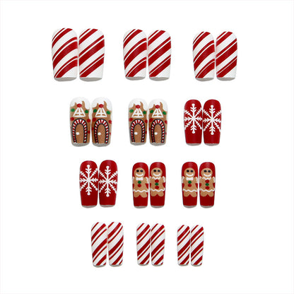 Creative nail art set with festive Christmas design Acalora