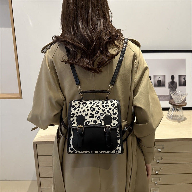 Chic Leopard Print Satchel Crossbody Bag Acalora