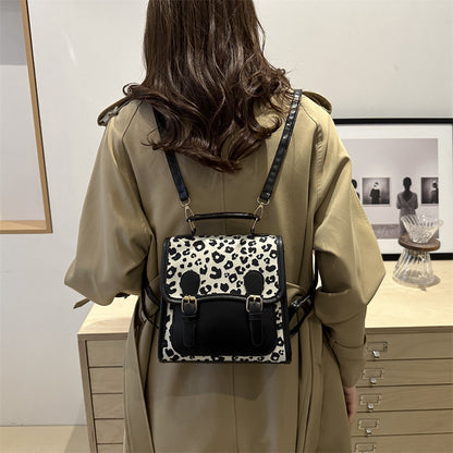 Chic Leopard Print Satchel Crossbody Bag Acalora