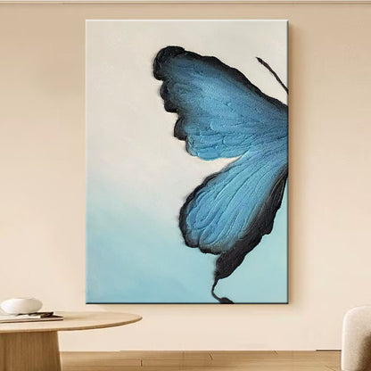 Butterfly-Inspired Textured Canvas Artwork