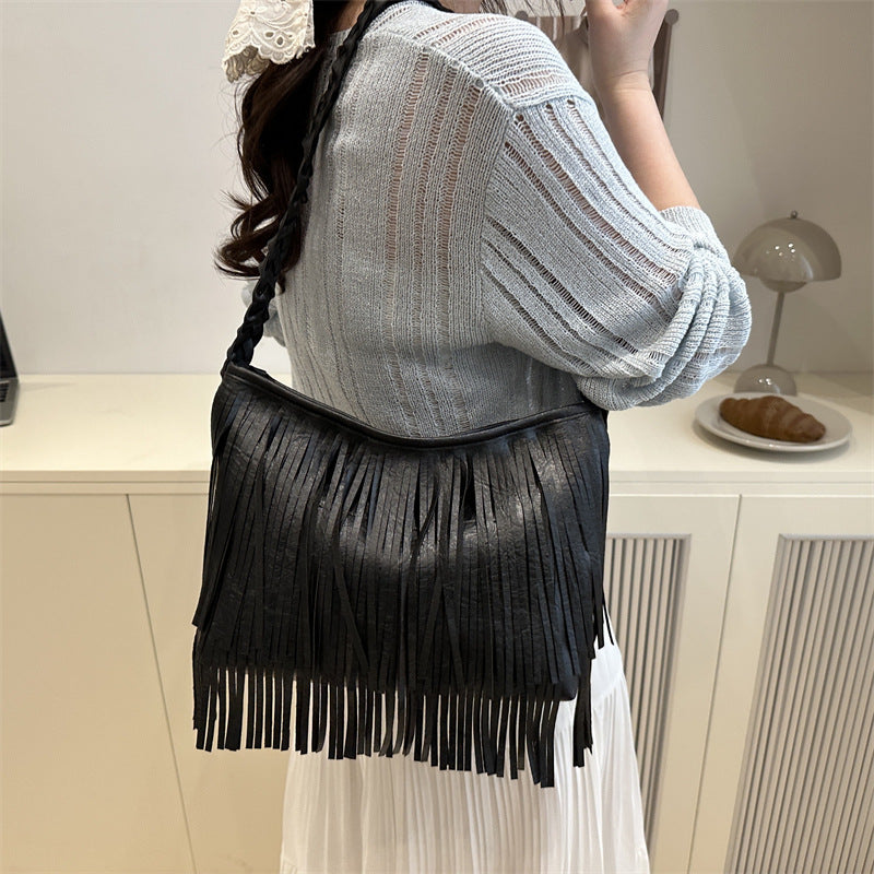 Bohemian Fringe Shoulder Bag Acalora