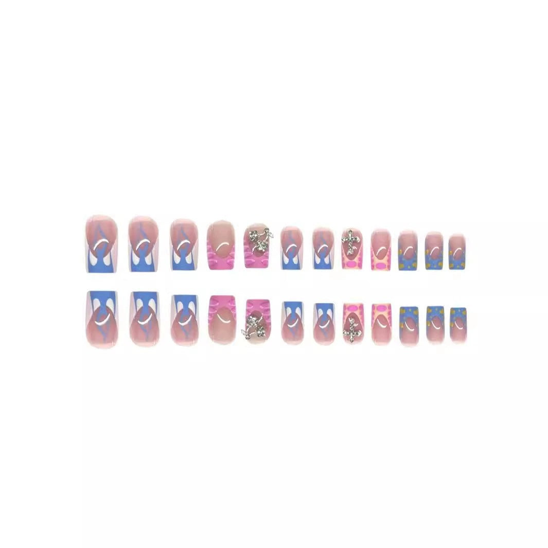 Decorative 3D Press-On Toenail Art Acalora