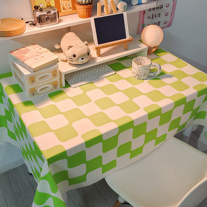 Decorative Checked Tablecloth