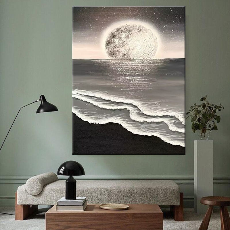 Moonlit Seascape Canvas Art