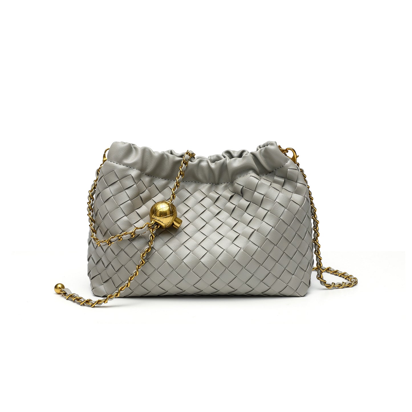 Woven Leather Evening Purse Acalora