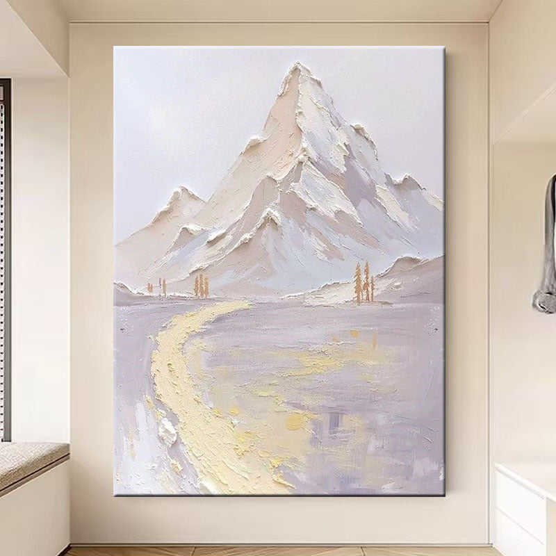 Abstract Mountain Landscape Canvas Artwork