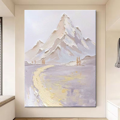 Abstract Mountain Landscape Canvas Artwork
