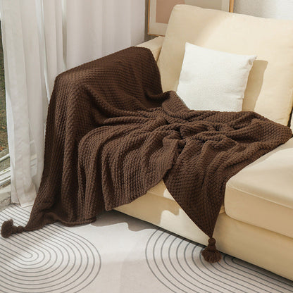 Plush Woven Decorative Throw Blanket