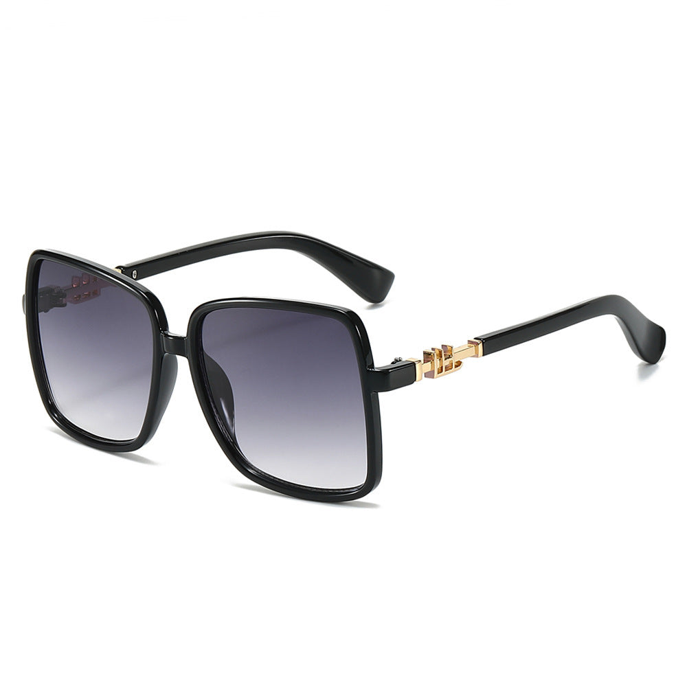 Women's sunglasses with large frame and gradient Brehn