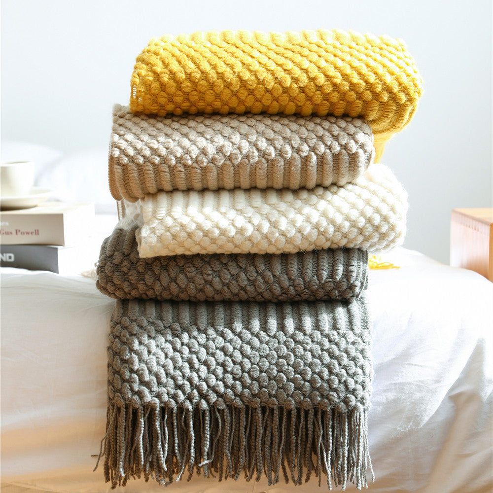 Unisex Stylish Textured Throw Blanket