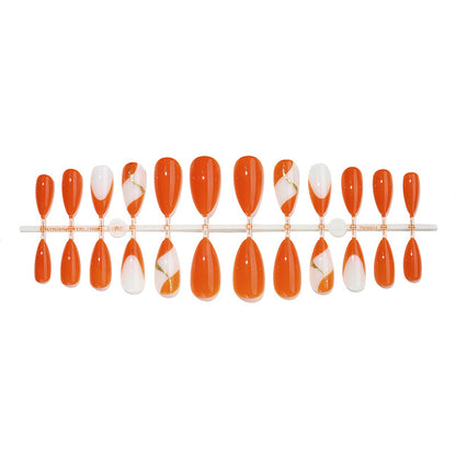 Premium Stylish Press-On Nail Set with Elegant Design Elements Acalora