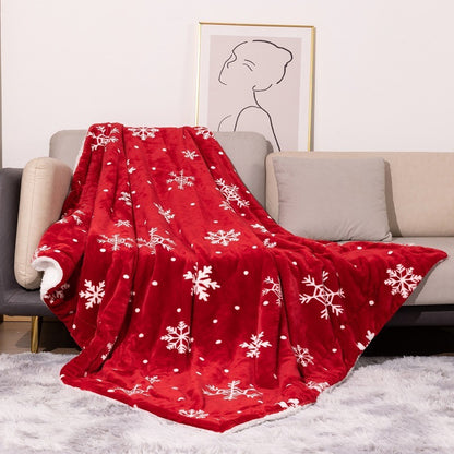 Fun Holiday-Themed Plush Fleece Blanket