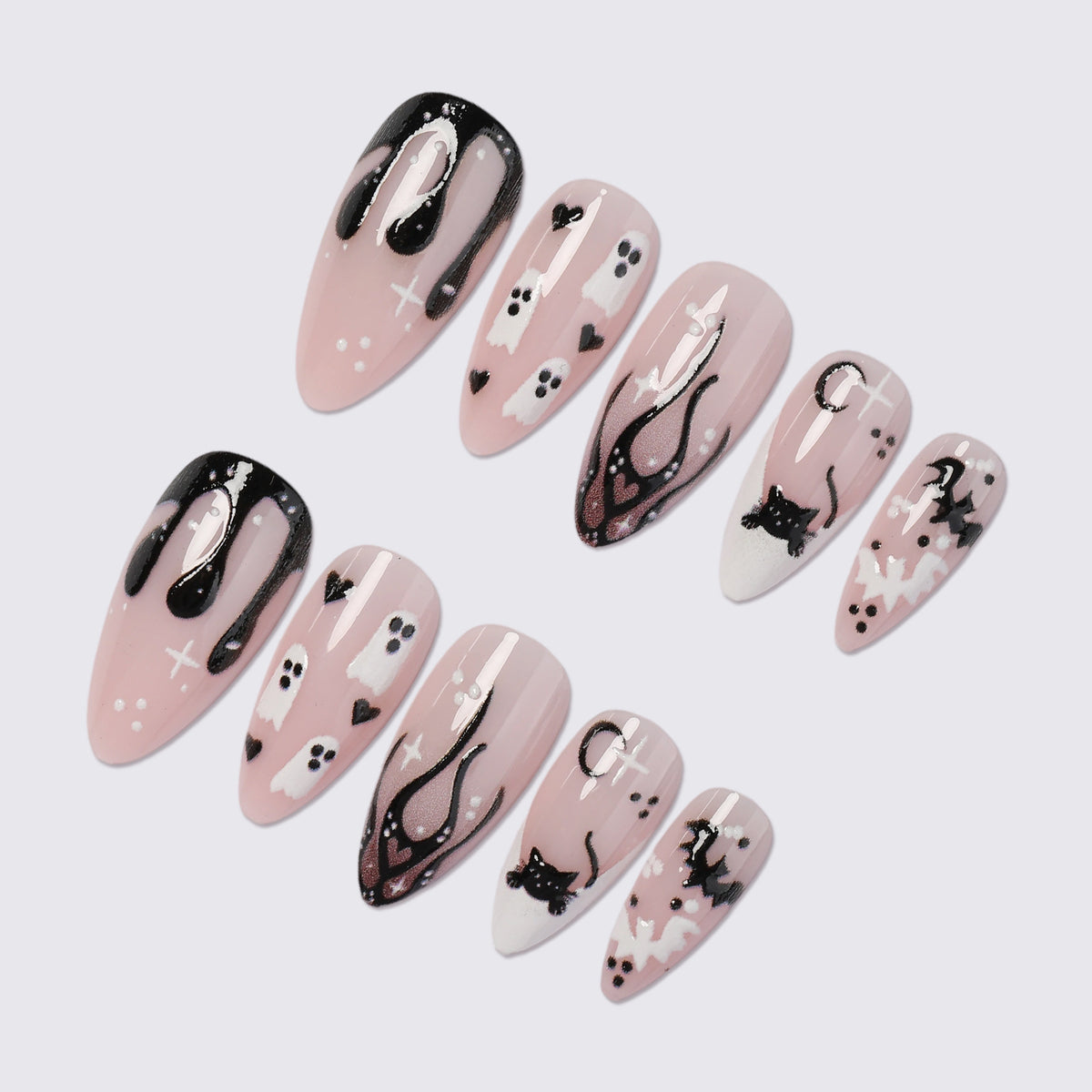 Themed Halloween Press-On Nails Acalora