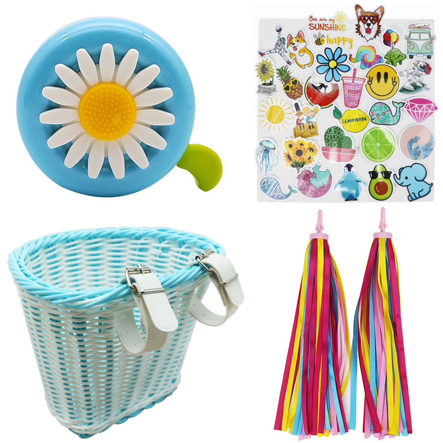 Decorative Woven Bike Basket Acalora