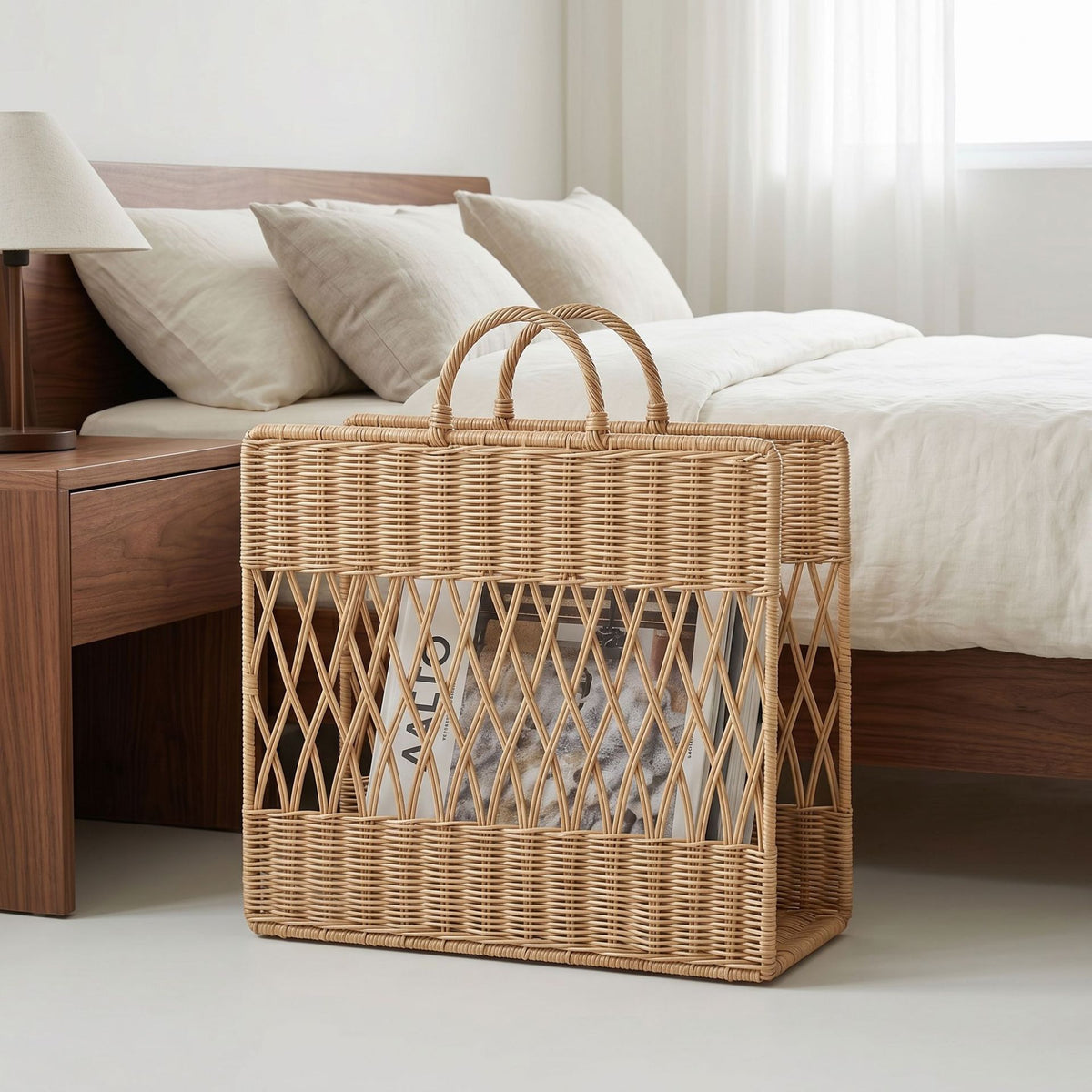 Artful Macrame Magazine Holder Acalora