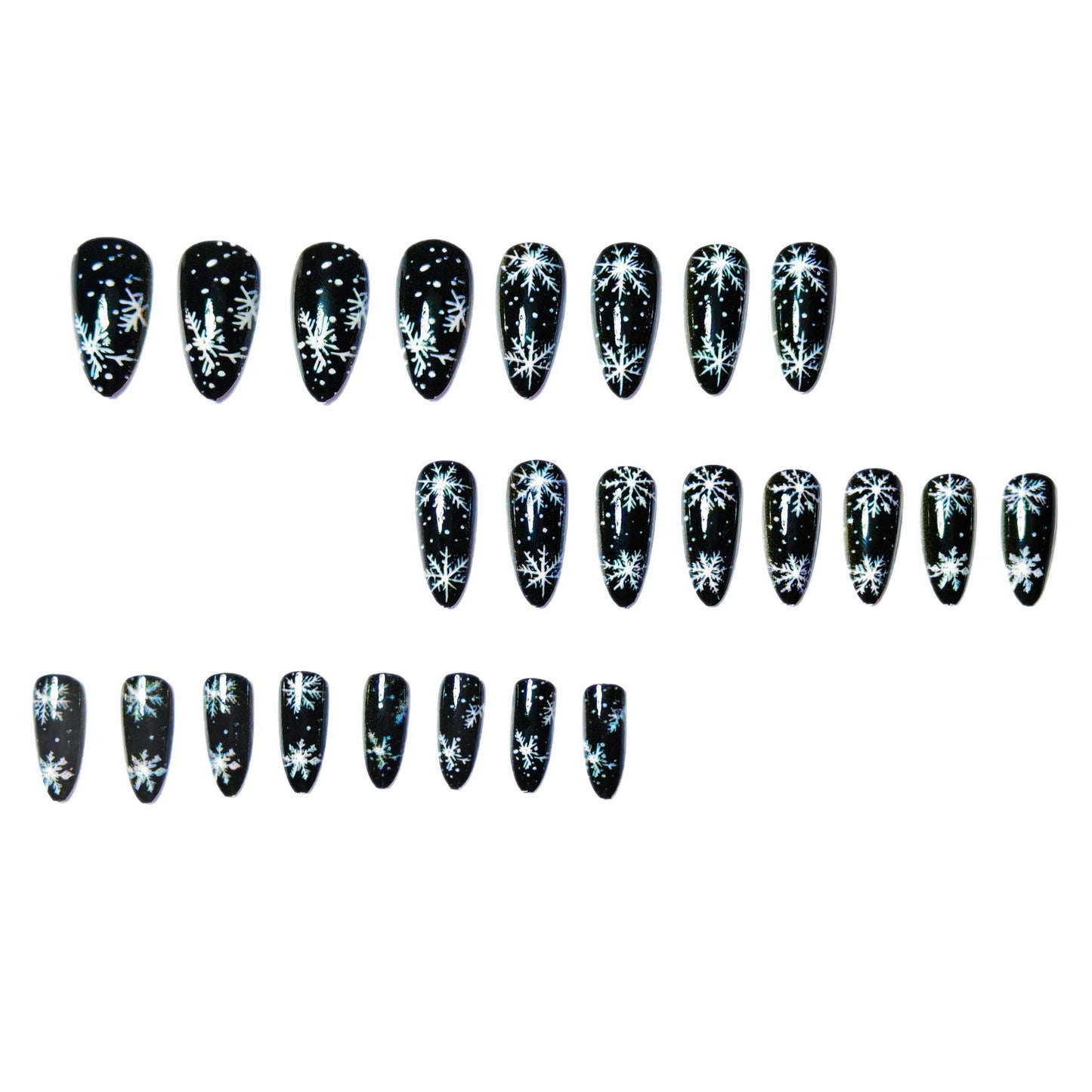 Artistic Winter Snowflake Nail Art Acalora