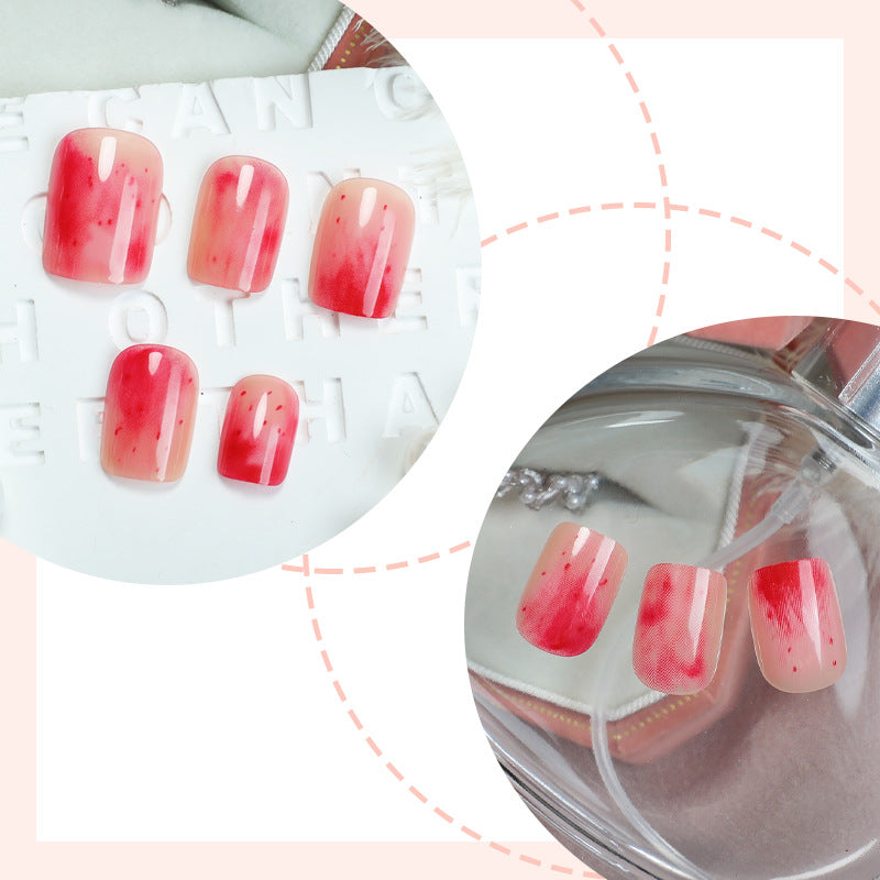 Stylish Marble Finish Press-On Nail Set Acalora
