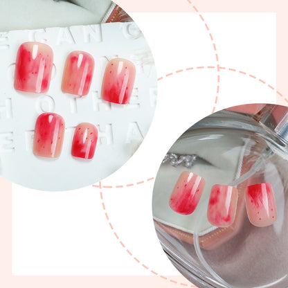 Stylish Marble Finish Press-On Nail Set Acalora