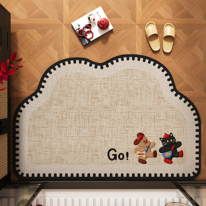 Charming Cat-Themed Door Mat