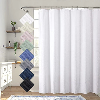 Premium Textured Shower Curtain
