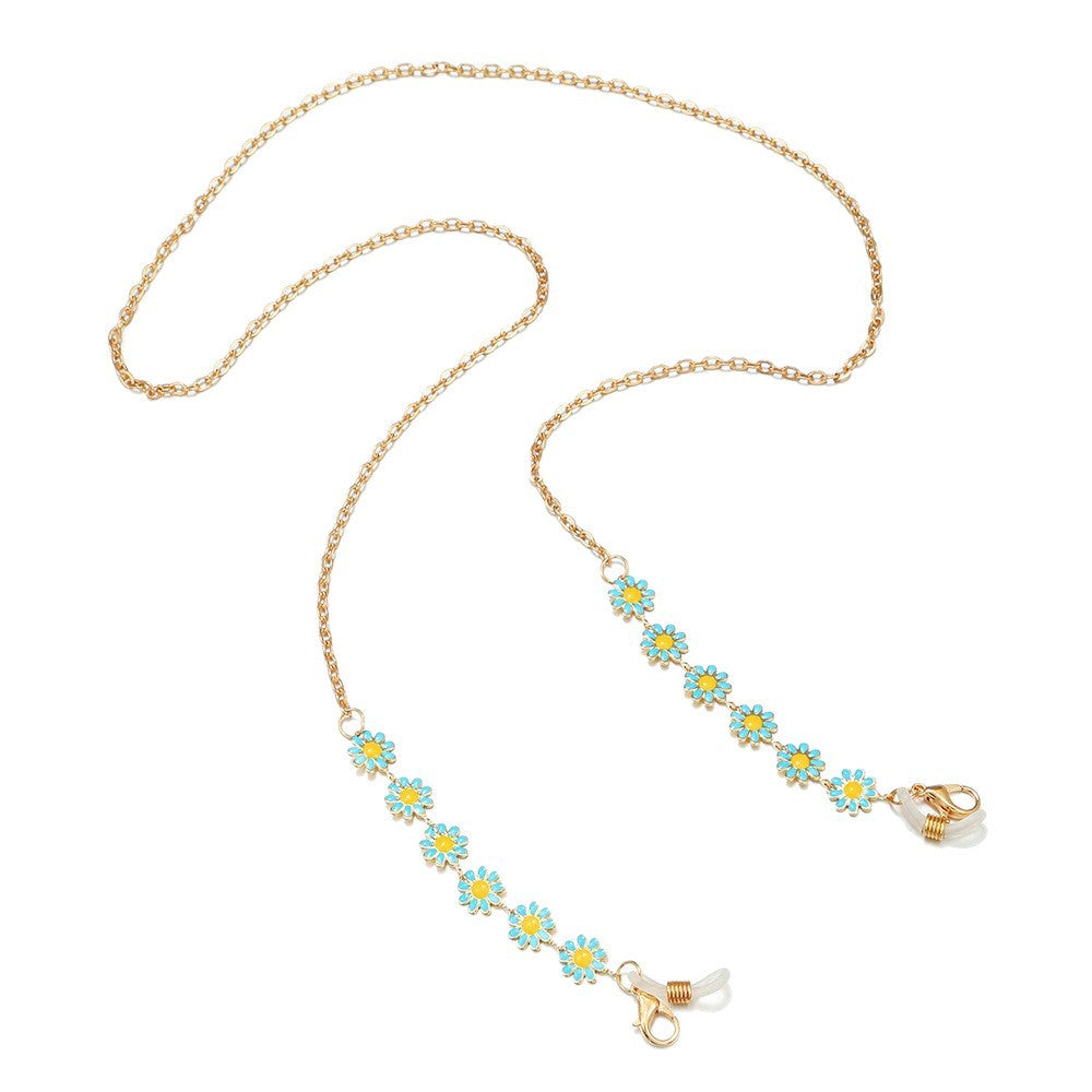 Floral Charm Eyewear Chain Acalora