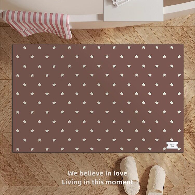 Decorative Star-patterned Bath Mat