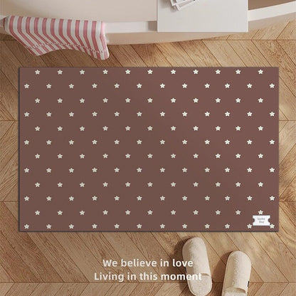 Decorative Star-patterned Bath Mat