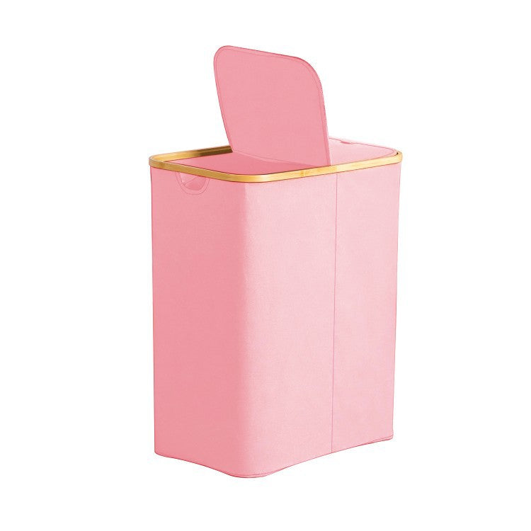 High-quality laundry basket with lid and handle Acalora
