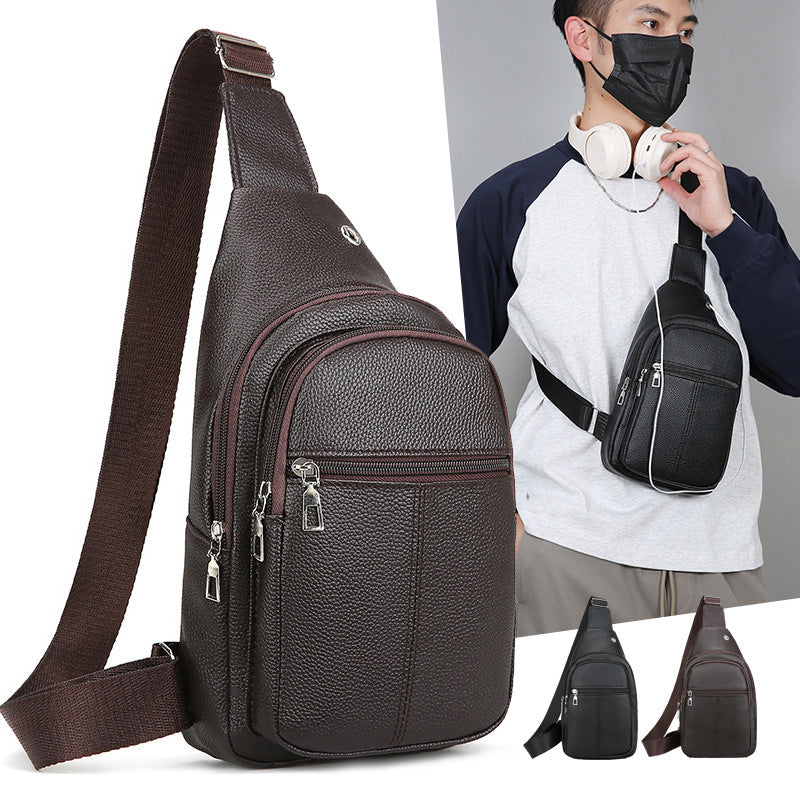 Premium Leather Sling Backpack Acalora