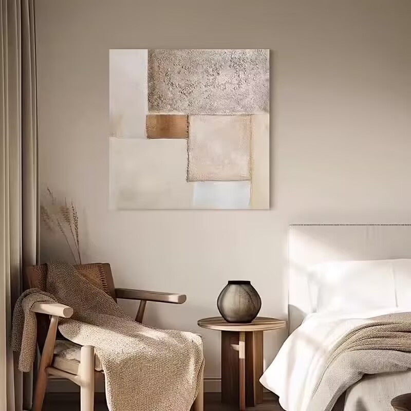 Textured Geometric Wall Art Panel