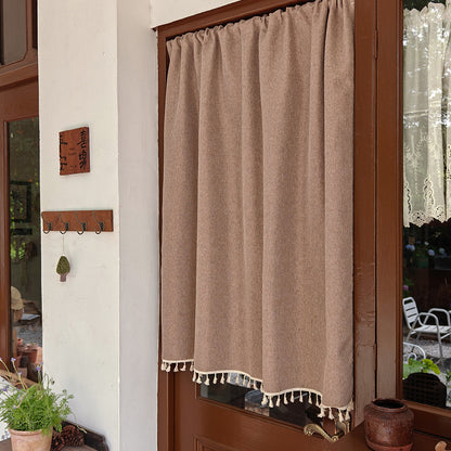 Elegant Textured Door Curtain