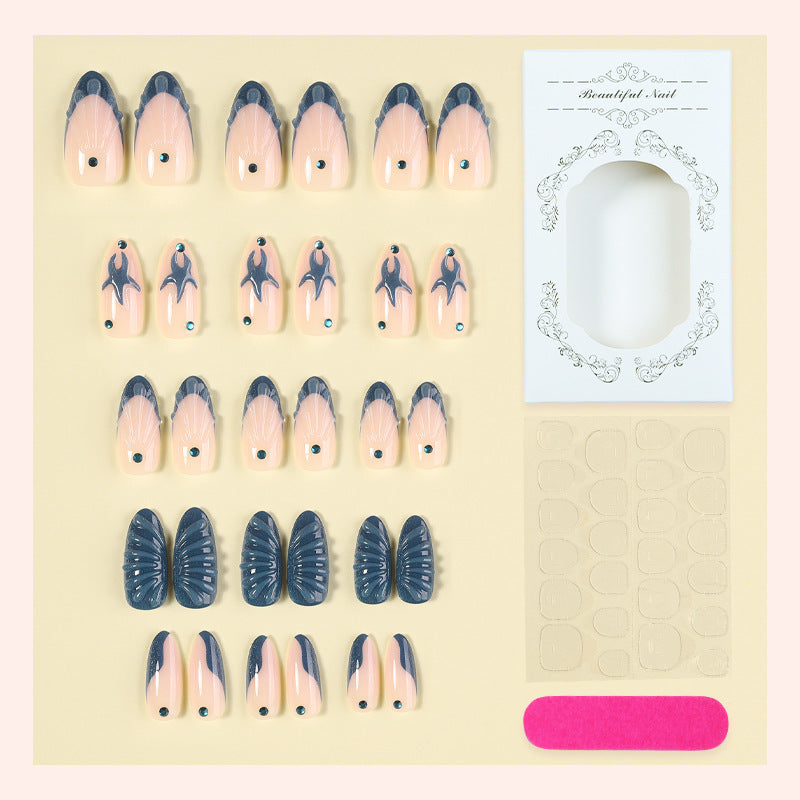 Artistic Nail Design Set with Oceanic Elements Acalora