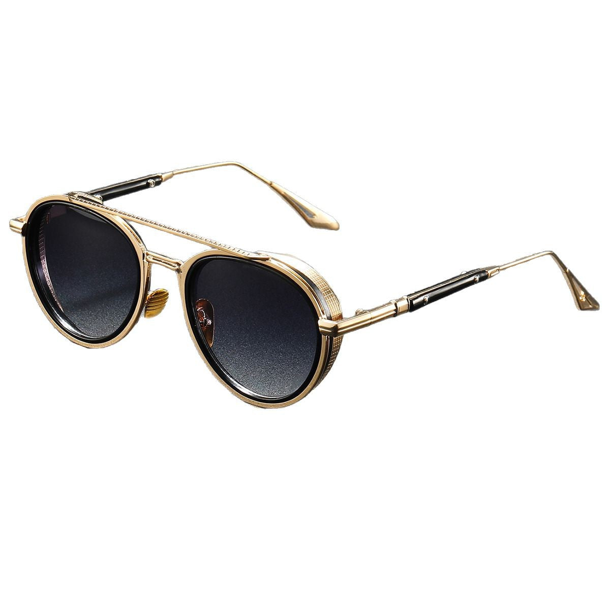 Women's Designer Sunglasses with Luxurious Metal Frame and Retro Accents Bowlift